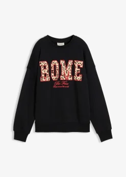 Damen bonprix Sweat|Nachhaltigere Materialien|Oversize-Sweatshirt aus reiner Bio-Baumwolle