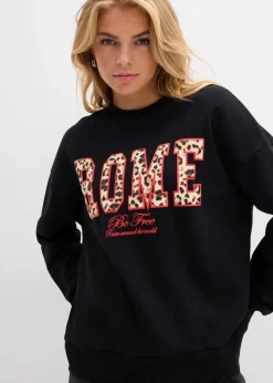 Damen bonprix Sweat|Nachhaltigere Materialien|Oversize-Sweatshirt aus reiner Bio-Baumwolle