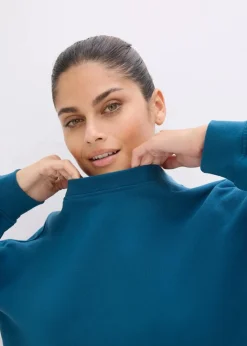 Damen bonprix Bekleidung·Röcke|Bekleidung·Blusen & Tuniken|Oversize-Sweatshirt aus reiner Baumwolle