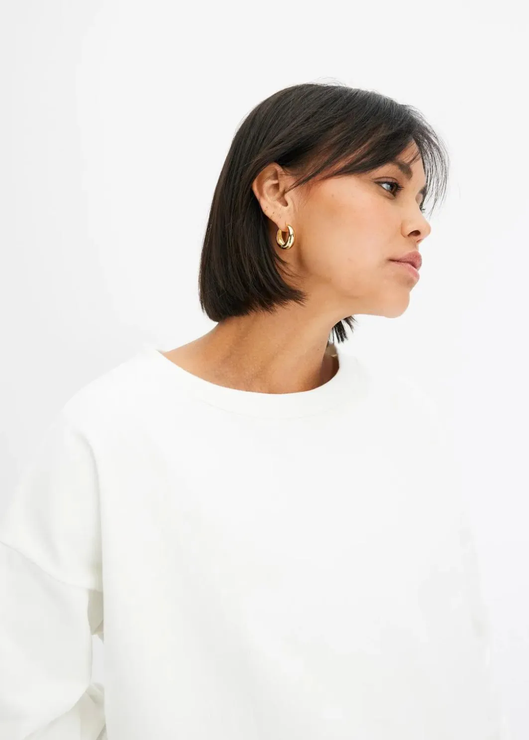 Damen bonprix Nachhaltigere Materialien|Sweat|Oversize-Sweatshirt aus reiner Bio-Baumwolle