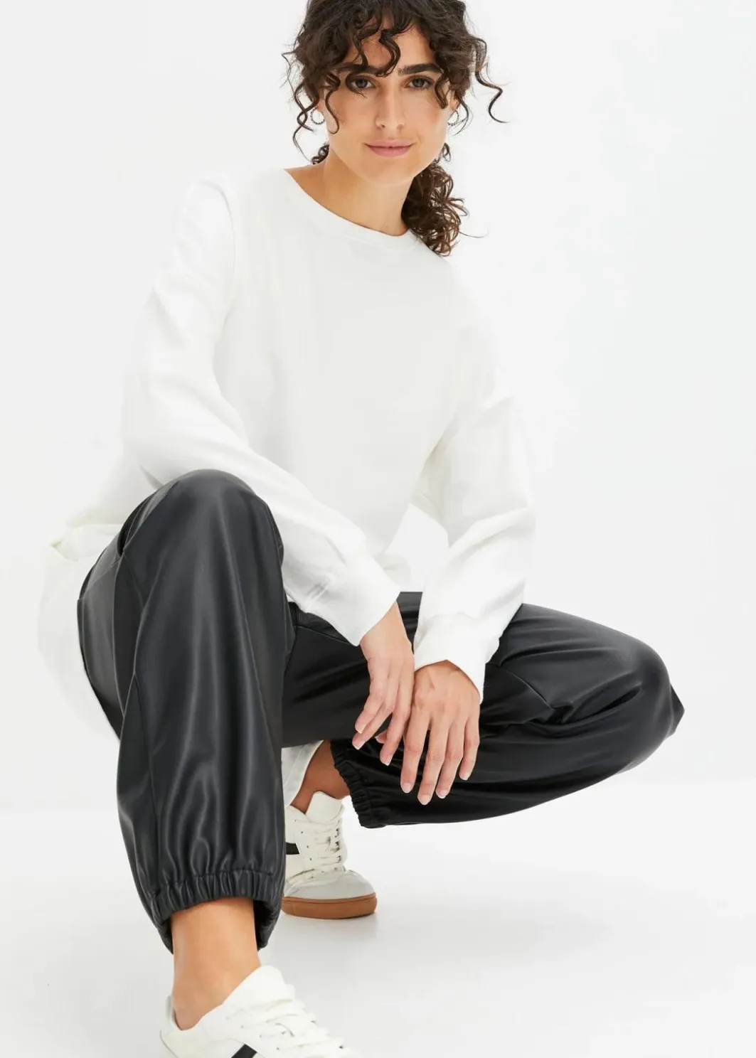 Damen bonprix Bekleidung·Blusen & Tuniken|Sweat|Oversize-Sweatshirt aus reiner Baumwolle