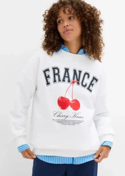 Hot Oversize-Sweatshirt aus reiner Bio-Baumwolle Damen Bekleidung·Blusen & Tuniken|Sweat
