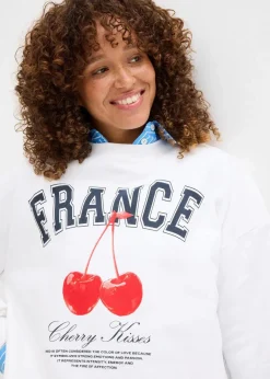 Hot Oversize-Sweatshirt aus reiner Bio-Baumwolle Damen Bekleidung·Blusen & Tuniken|Sweat