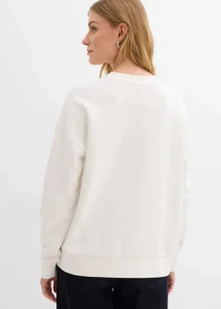 Damen bonprix Bekleidung·Röcke|Bekleidung·Blusen & Tuniken|Oversize-Sweatshirt aus reiner Bio-Baumwolle