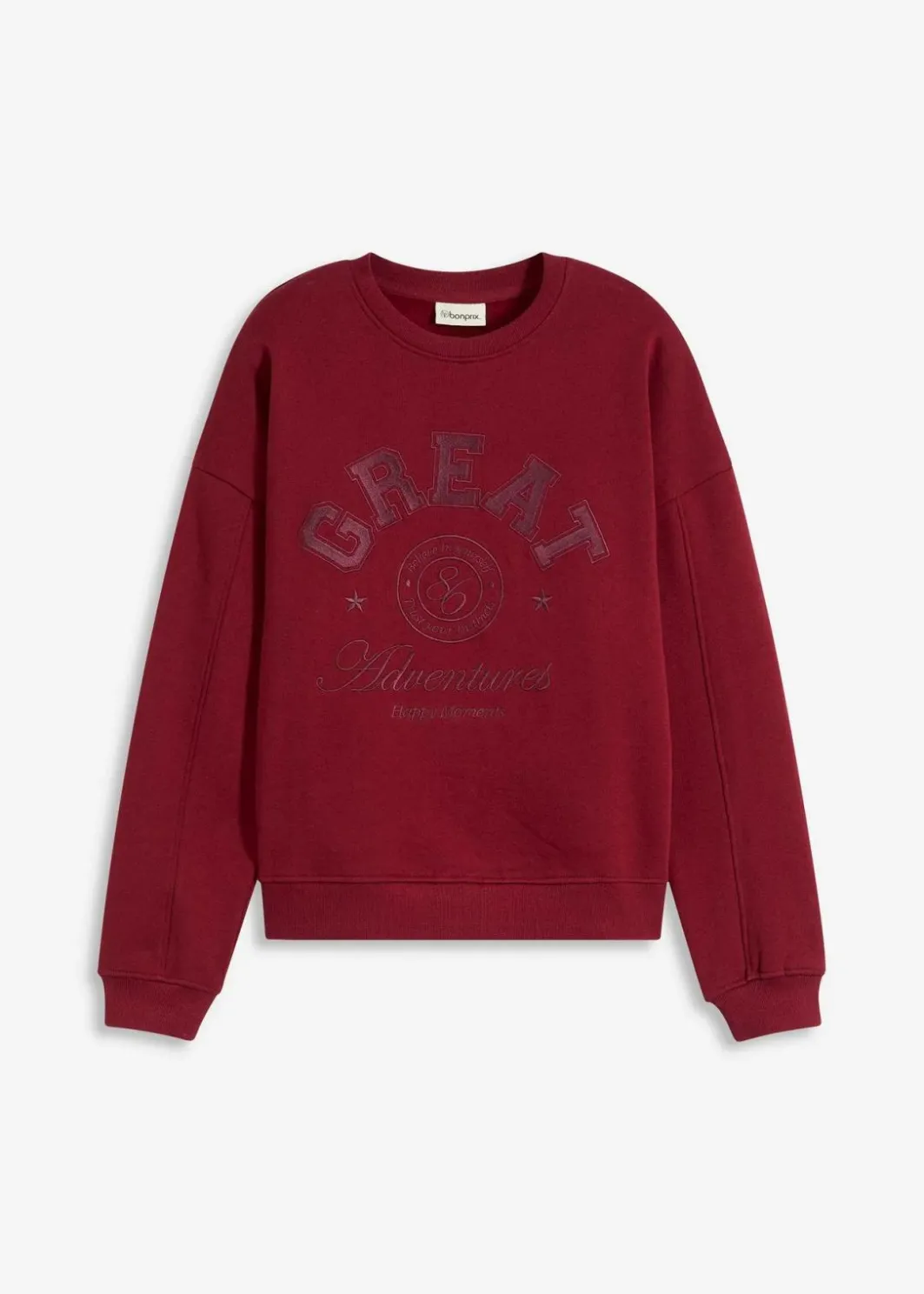 Damen bonprix Bekleidung·Blusen & Tuniken|Sweat|Oversize-Sweatshirt aus reiner Baumwolle
