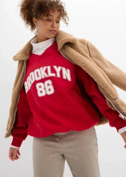 Sale Oversize-Sweatshirt aus weichem Baumwoll-Mix Damen Sweat|Bekleidung·Blusen & Tuniken