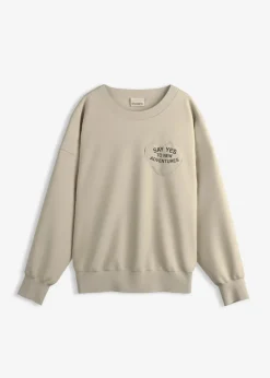 Outlet Oversize-Sweatshirt aus weichem Baumwoll-Mix Damen Bekleidung·Blusen & Tuniken|Sweat