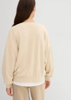 Outlet Oversize-Sweatshirt aus weichem Baumwoll-Mix Damen Bekleidung·Blusen & Tuniken|Sweat