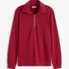 Outlet Oversize-Sweatshirt mit Reißverschluss Damen Nachhaltigere Materialien