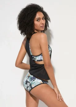 Damen bonprix Tankinis|Bademode·Tankinis|Oversize-Tankini mit Bustier-Bikinioberteil (3-tlg.Set)
