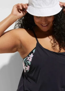 Online Oversize-Tankini (2-tlg. Set) im Lagenlook Damen Nachhaltigere Materialien|Tankinis