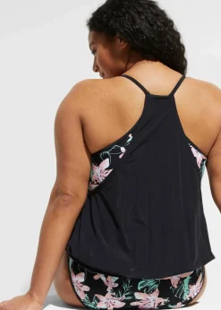 Online Oversize-Tankini (2-tlg. Set) im Lagenlook Damen Nachhaltigere Materialien|Tankinis
