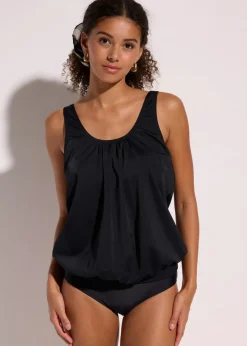 Outlet Oversize-Tankinioberteil in Ballonform Damen Nachhaltigere Materialien|Bademode·Tankinis