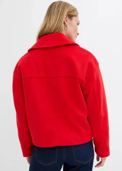 Damen bonprix Nachhaltigere Materialien|Jacken & Mäntel|Oversize-Trenchjacke in Wolloptik
