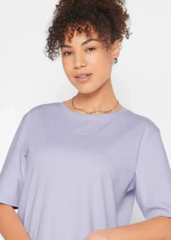 Damen bonprix Kleider|Basics|Oversize-T-Shirtkleid aus reiner Baumwolle (2er Pack)