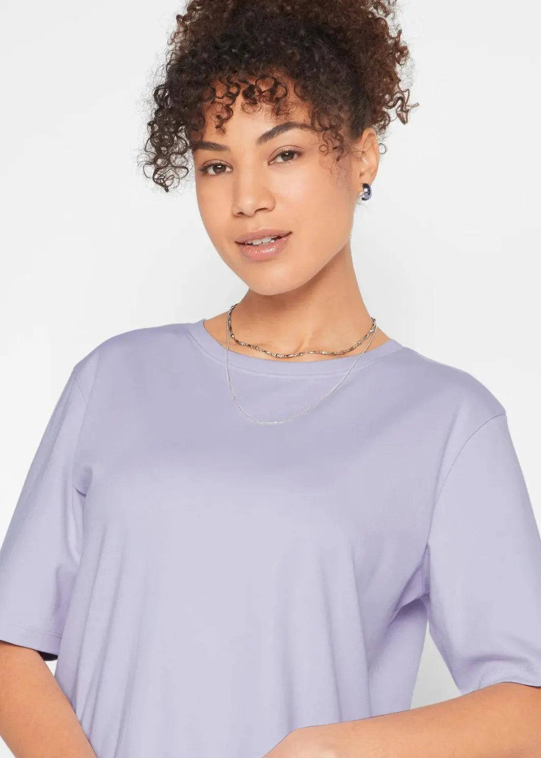 Damen bonprix Kleider|Basics|Oversize-T-Shirtkleid aus reiner Baumwolle (2er Pack)