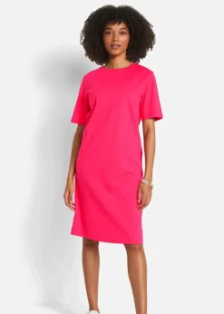 Damen bonprix Kleider|Basics|Oversize-T-Shirtkleid aus reiner Baumwolle (2er Pack)