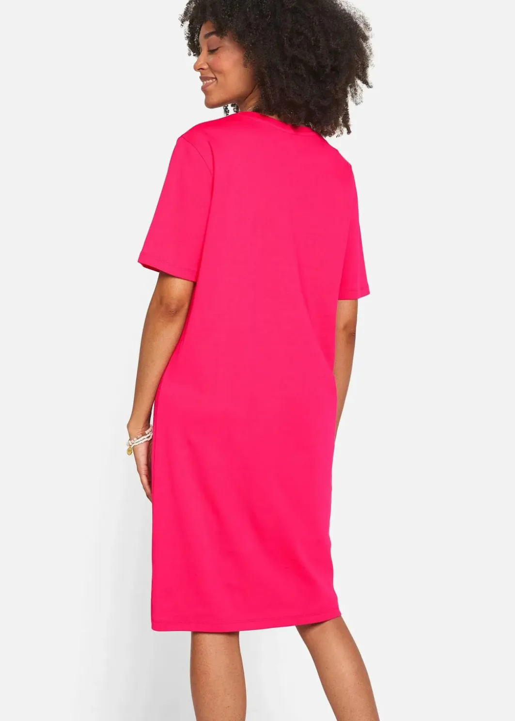 Damen bonprix Kleider|Basics|Oversize-T-Shirtkleid aus reiner Baumwolle (2er Pack)