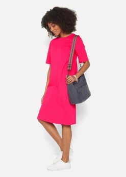 Damen bonprix Kleider|Basics|Oversize-T-Shirtkleid aus reiner Baumwolle (2er Pack)
