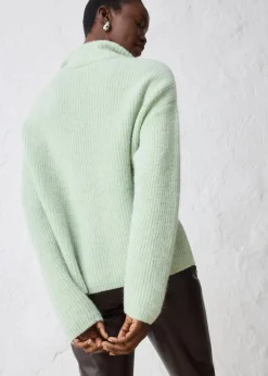 Outlet Oversize-Wollpullover mit Alpaka Damen Bekleidung·Umstandsmode|Strickmode