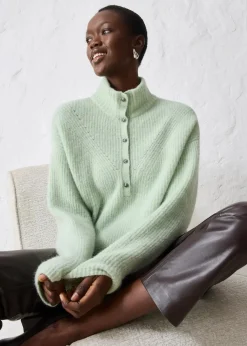 Outlet Oversize-Wollpullover mit Alpaka Damen Bekleidung·Umstandsmode|Strickmode