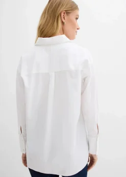 Online Oxford-Bluse aus Bio-Baumwolle Damen Bekleidung·Jacken & Mäntel|Blusen & Tuniken