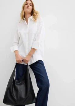 Online Oxford-Bluse aus Bio-Baumwolle Damen Bekleidung·Jacken & Mäntel|Blusen & Tuniken
