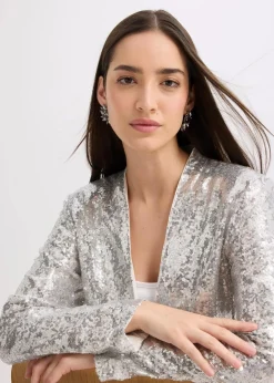 Damen bonprix Bekleidung·Basics|Blazer|Paillettenblazer