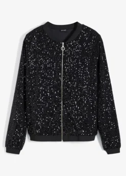 Damen bonprix Jacken & Mäntel|Bekleidung·Hosen|Pailletten-Blouson