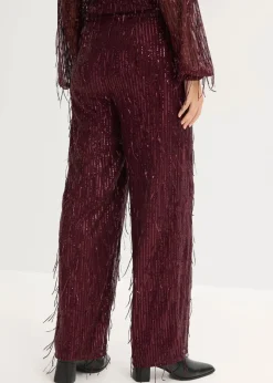 New Paillettenhose mit Fransen Damen Hosen|Bekleidung·Kleider