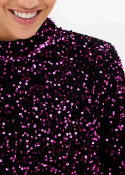 Outlet Paillettenkleid Damen Kleider|Bekleidung·Pullover & Strickjacken