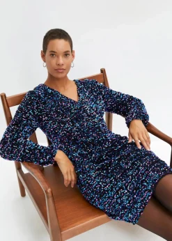 Discount Paillettenkleid Damen Kleider