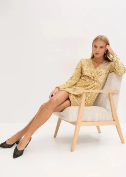 Paillettenkleid aus softem Samt Damen Kleider|Kurzgrößen