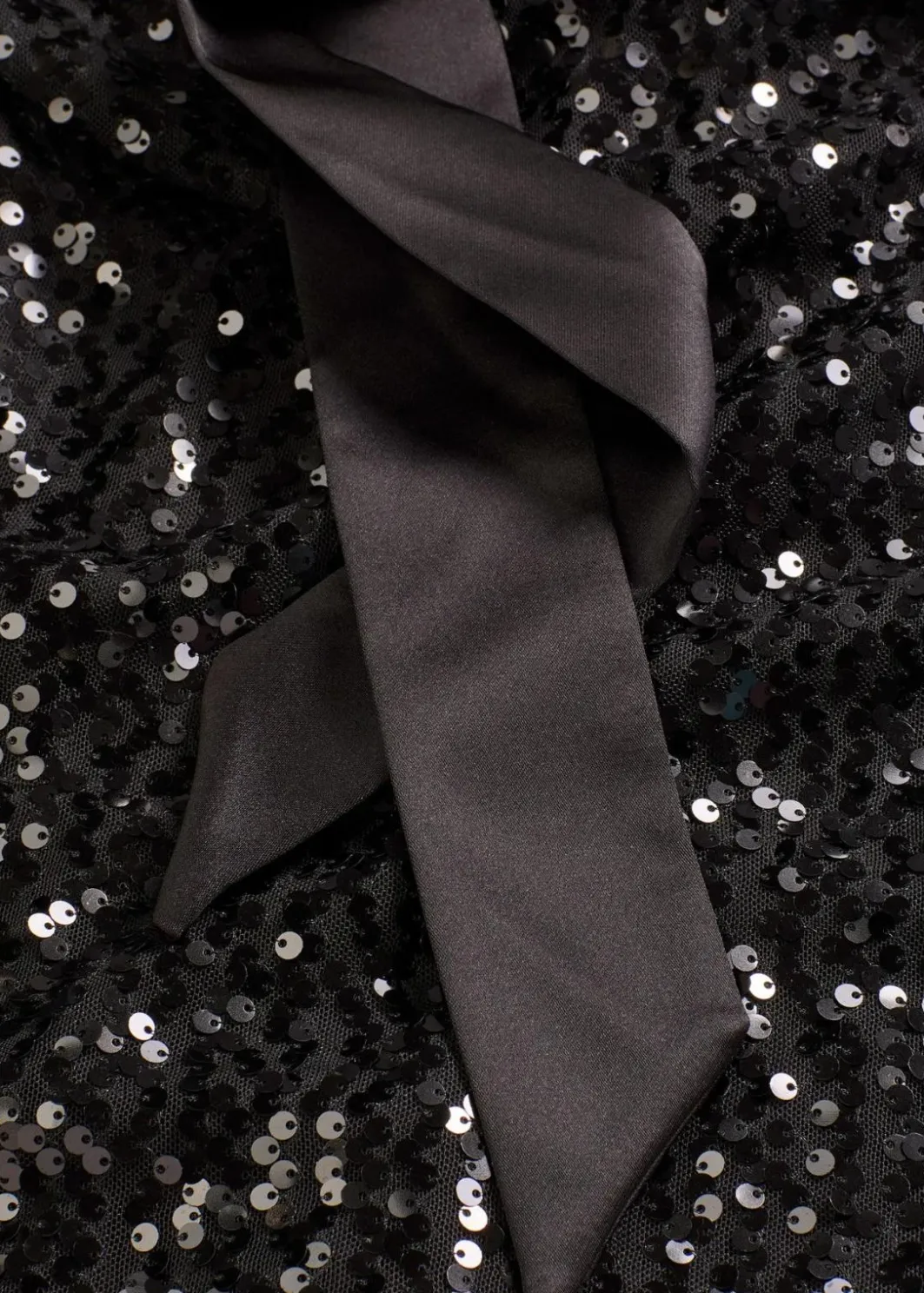 Damen bonprix Kleider|Bekleidung·Pullover & Strickjacken|Paillettenkleid mit Schleifendetail