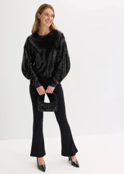 Online Pailletten-Langarmshirt Damen Shirts & Tops