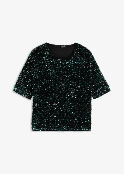 Sale Pailletten-Shirt Damen Shirts & Tops