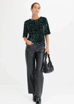 Sale Pailletten-Shirt Damen Shirts & Tops