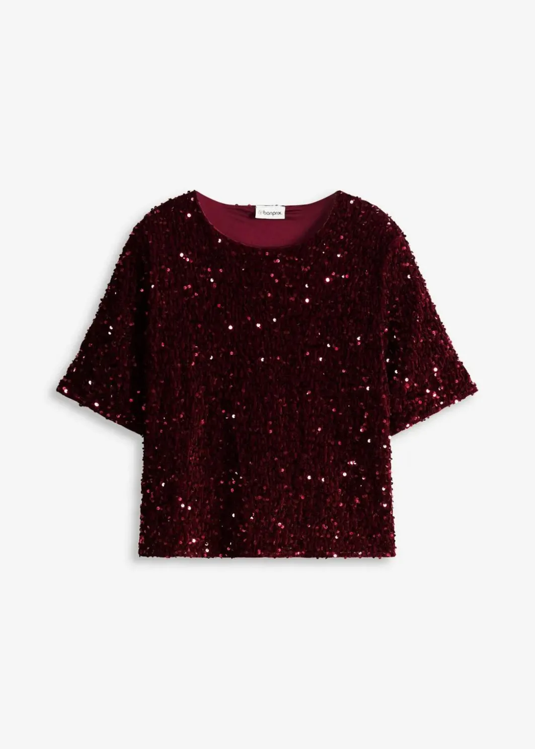 Damen bonprix Shirts & Tops|Pailletten-Shirt