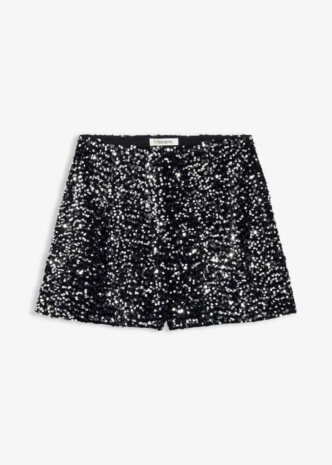 Damen bonprix Shorts|Hosen|Pailletten-Shorts