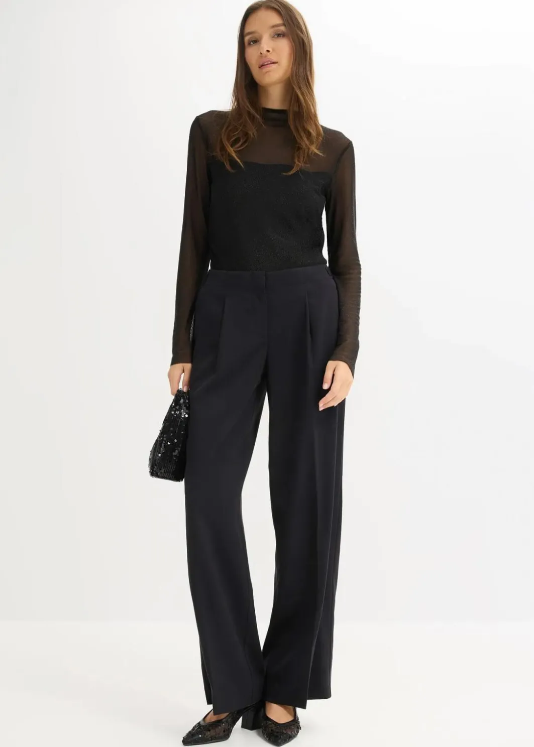 Damen bonprix Bekleidung·Kleider|Nachhaltigere Materialien|Palazzo-Hose