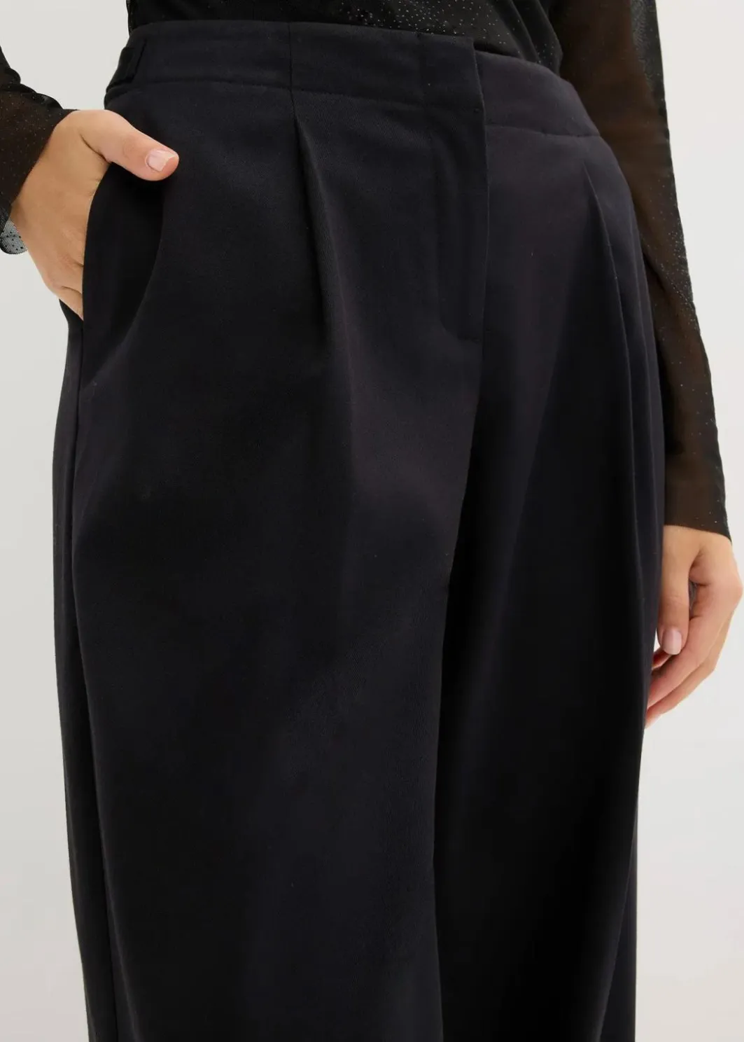 Damen bonprix Bekleidung·Kleider|Nachhaltigere Materialien|Palazzo-Hose
