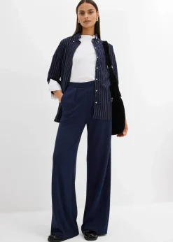 Damen bonprix Hosen|Bekleidung·Kleider|Palazzo-Hose aus bequemen Punto di Roma