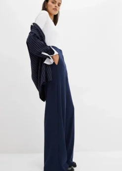 Damen bonprix Hosen|Bekleidung·Kleider|Palazzo-Hose aus bequemen Punto di Roma