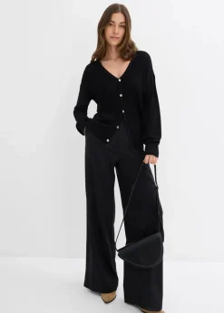 Hot Palazzo-Hose aus bequemen Punto di Roma Damen Bekleidung·Kleider|Hosen