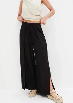 Clearance Palazzo-Hose aus feiner Viskose Damen Bekleidung·Kleider|Hosen