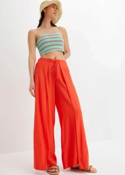 Hot Palazzo-Hose aus feiner Viskose Damen Nachhaltigere Materialien|Hosen