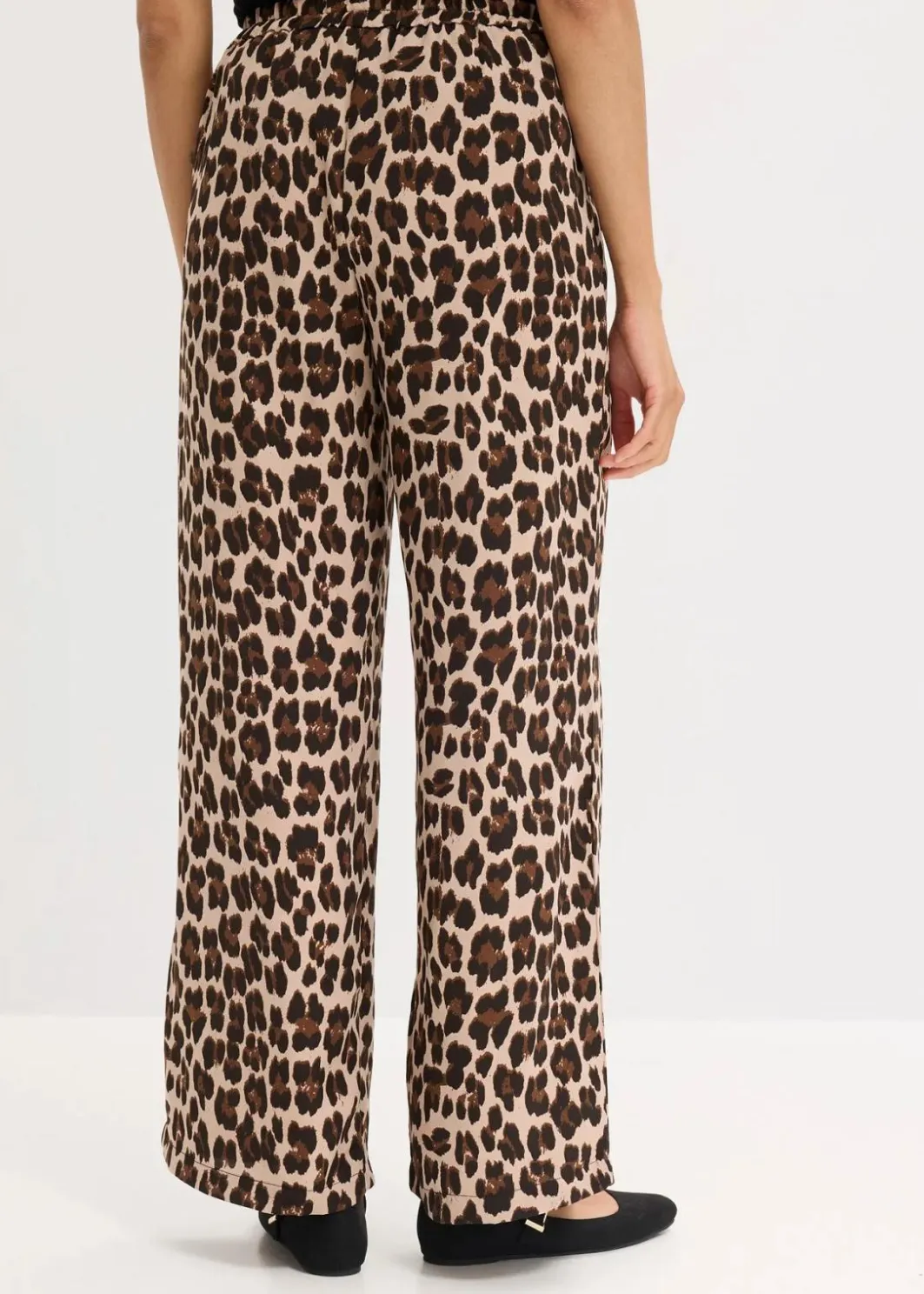 Clearance Palazzo-Hose aus fließendem Satin Damen Bekleidung·Kleider|Hosen