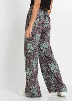Damen bonprix Bekleidung·Kleider|Hosen|Palazzo-Hose aus fließender Viskose