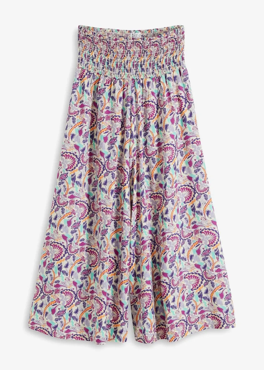 Damen bonprix Hosen|Kurzgrößen|Palazzo-Hose aus fließender Viskose