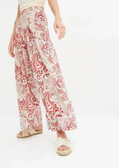 Damen bonprix Bekleidung·Kleider|Hosen|Palazzo-Hose aus fließender Viskose
